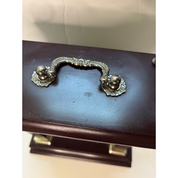 Wallace Silversmiths Cherry Carriage Mantel Clock Battery Operated READ - Picture 3 of 6